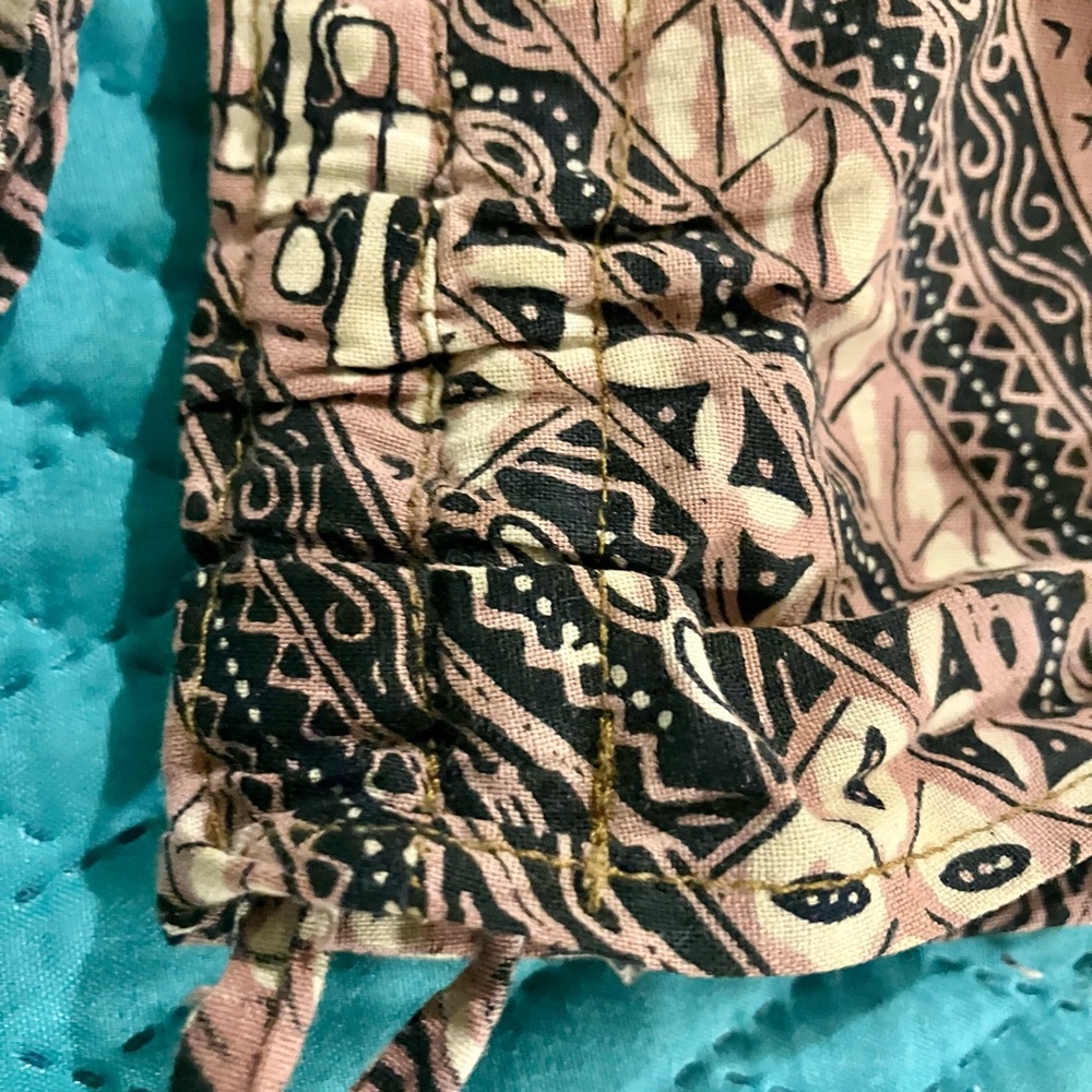 Vintage Bali Batik 100% Cotton Hand Made Indonesian Halter Top - Picture 3 of 7